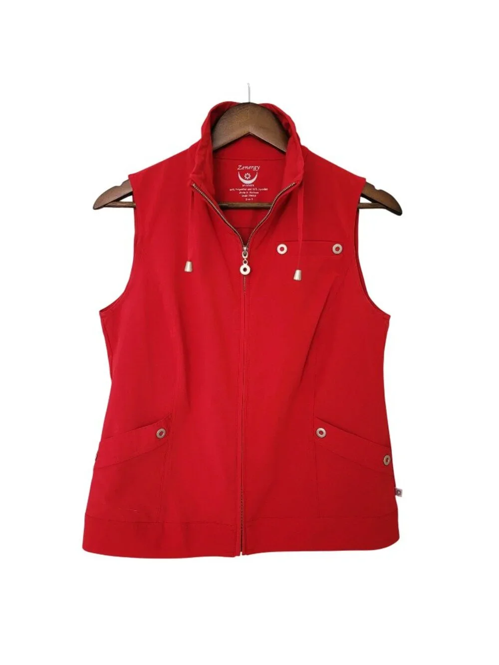 Zenergy By Chicos Zip-Up Sleeveless Vest Womens Size ) (US Small) Pockets - Picture 1 of 9